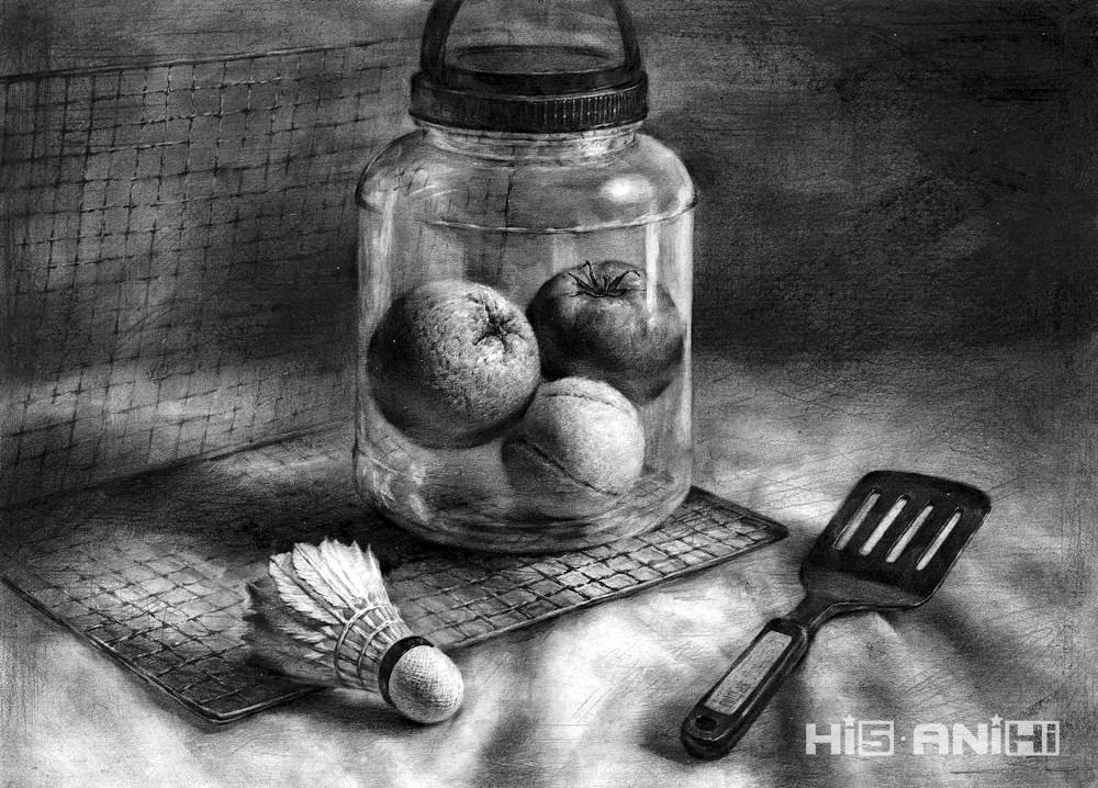 정물소묘 · 우수